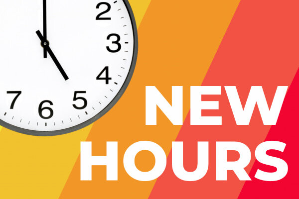 New Hours for East Coast Branches