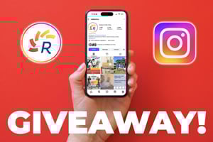 Instagram giveaway graphic (you should follow us!)